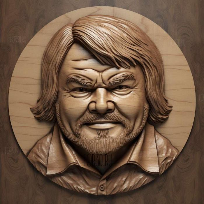 jack black 2 stl model for CNC